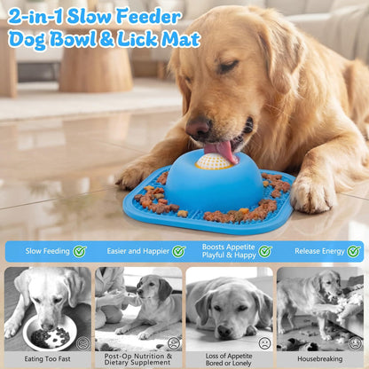 Interactive Slow Feeder Pet Bowl