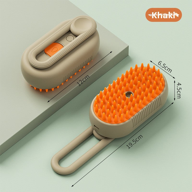 Electric Pet Grooming Spray Brush with Steam