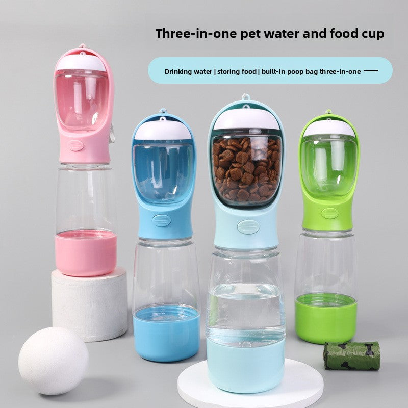 Portable 3-in-1 Pet Water Bottle