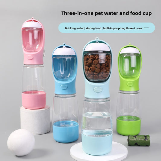 Portable 3-in-1 Pet Water Bottle