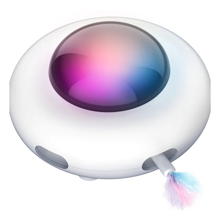 UFOWhirl Interactive Pet Toy – Lights, Spins & Surprises for Endless Fun