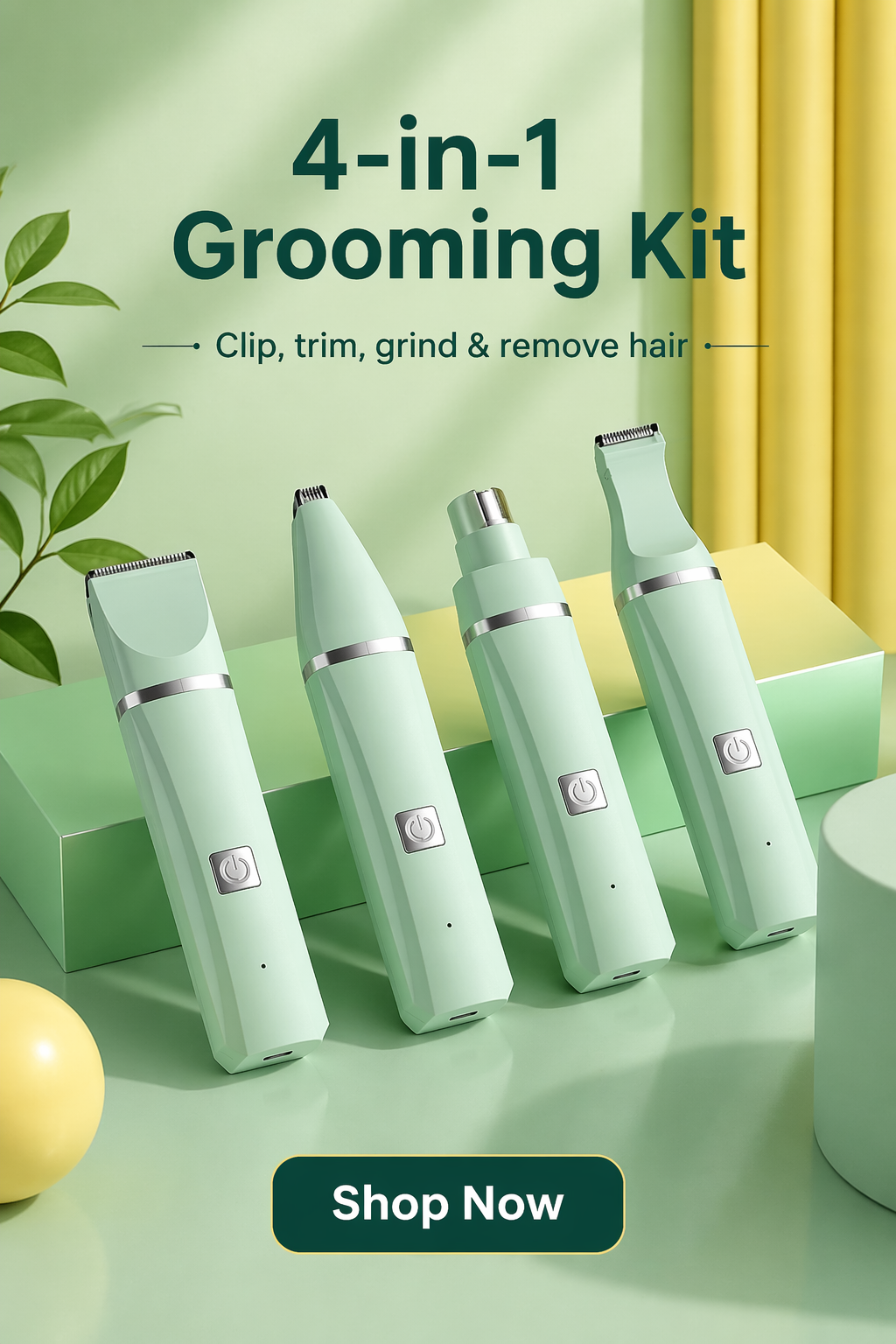 4-in-1 Electric Pet Grooming Kit