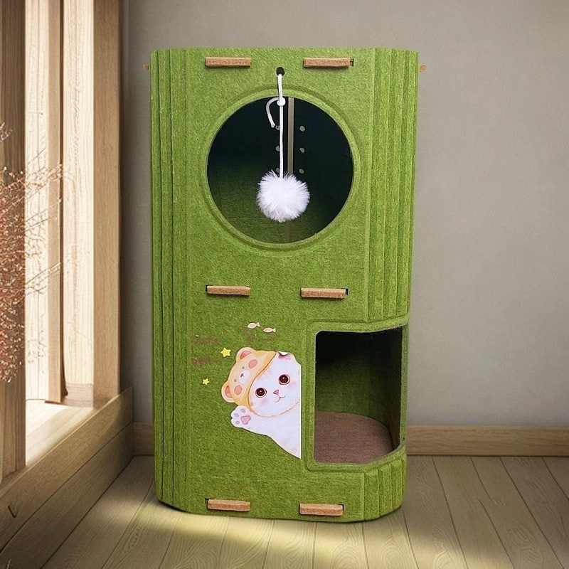 Multi-Layer Cat Tree with Sisal Scratching Posts