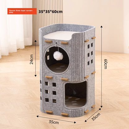 Multi-Layer Cat Tree with Sisal Scratching Posts