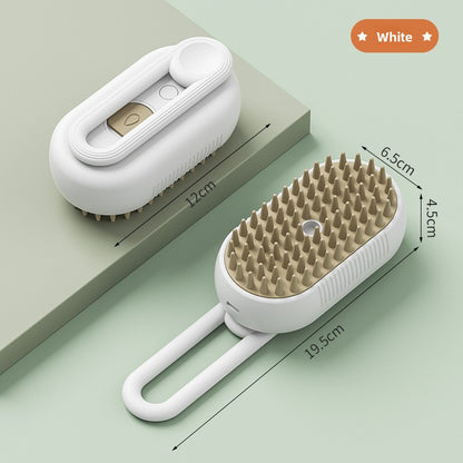 Electric Pet Grooming Spray Brush with Steam