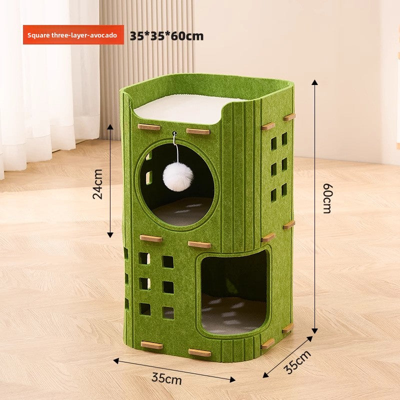 Multi-Layer Cat Tree with Sisal Scratching Posts