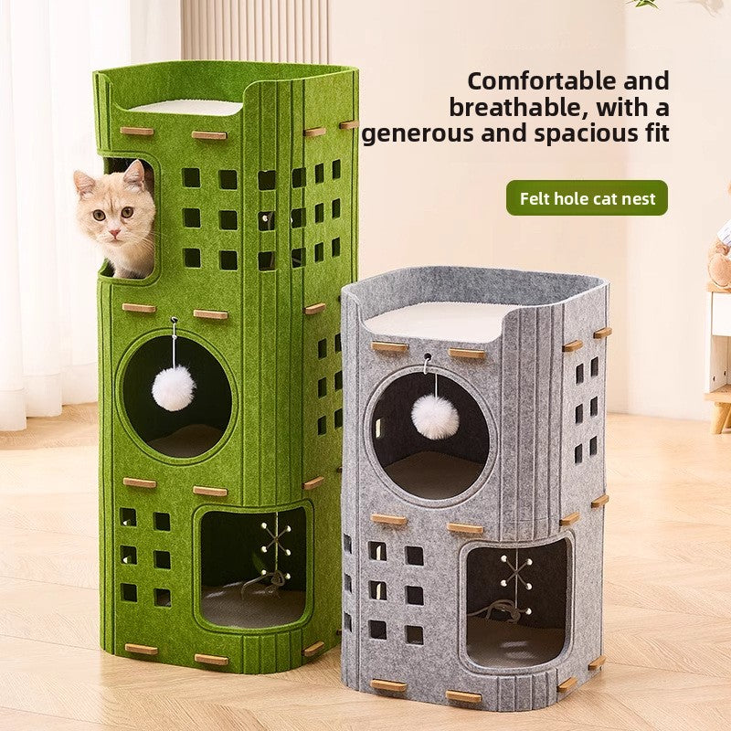 Multi-Layer Cat Tree with Sisal Scratching Posts