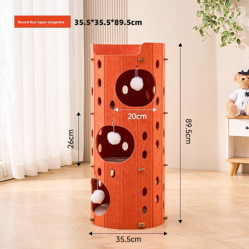 Multi-Layer Cat Tree with Sisal Scratching Posts