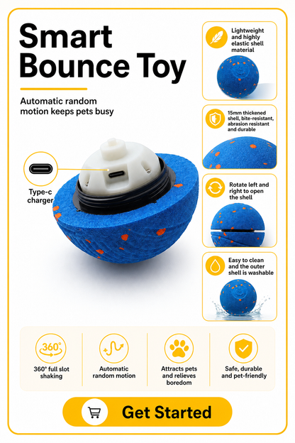 Automatic Bouncing Pet Toy Ball