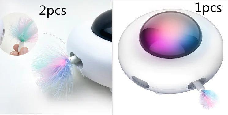 UFOWhirl Interactive Pet Toy – Lights, Spins & Surprises for Endless Fun