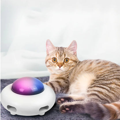 UFOWhirl Interactive Pet Toy – Lights, Spins & Surprises for Endless Fun