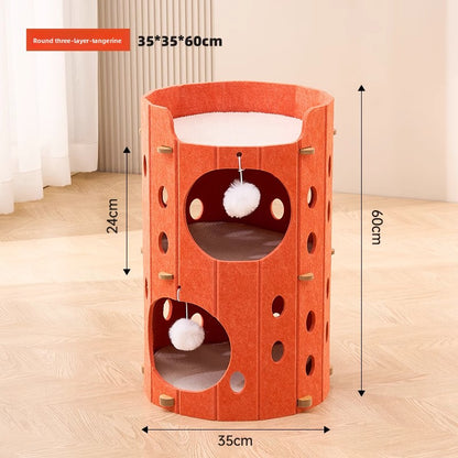 Multi-Layer Cat Tree with Sisal Scratching Posts
