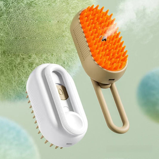 Electric Pet Grooming Spray Brush with Steam