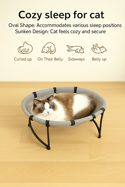 CloudPaws Mesh Cat Hammock – Elevated Comfort with Breathable Support