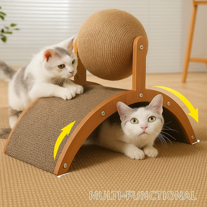ScratchSphere 2-in-1 Cat Toy – Spin, Scratch & Play in One Purrfect Ball