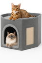 CozyWhisk Den Pod – A Plush Hideaway for Cats Who Crave Calm & Comfort