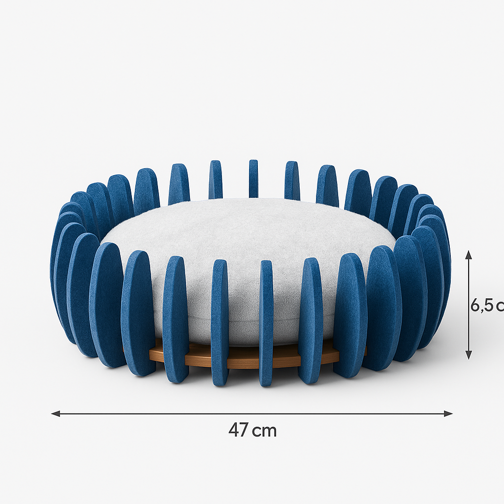 CozyPaw Felt Nest – Eco-Friendly Hideaway for Anxious Cats.