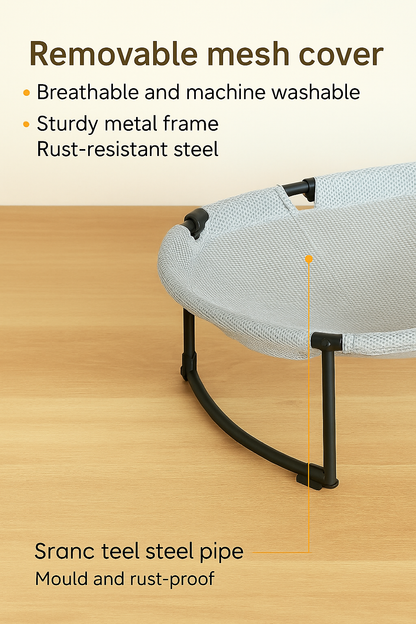 CloudPaws Mesh Cat Hammock – Elevated Comfort with Breathable Support