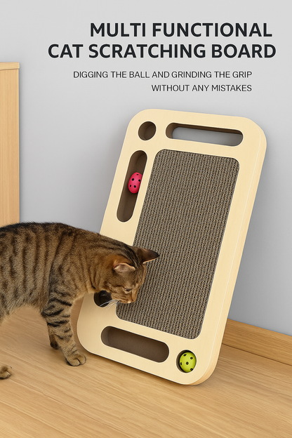 ScratchLounge Dual-Sided Cat Bed – Flip It, Scratch It, Nap In It