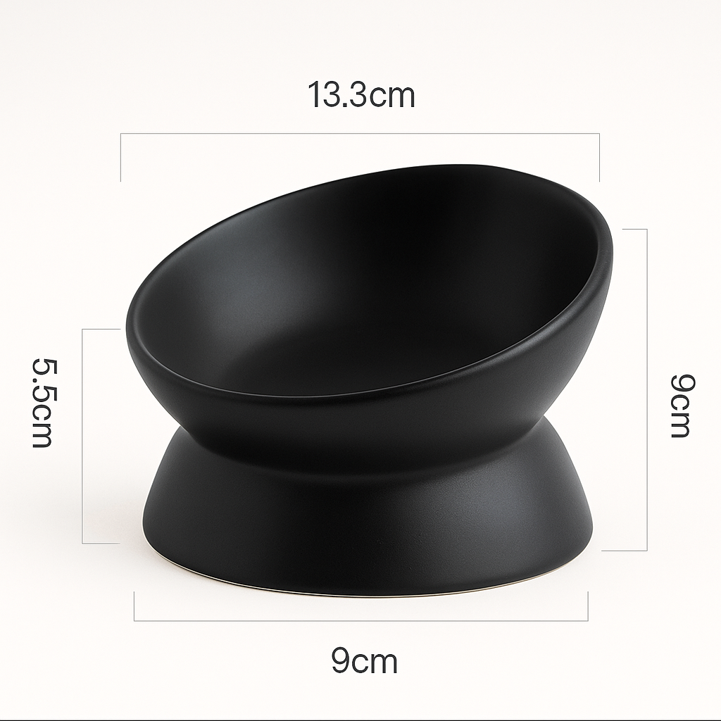 NeckRelief Nibbler Cat Bowl – Protects the Spine While They Dine