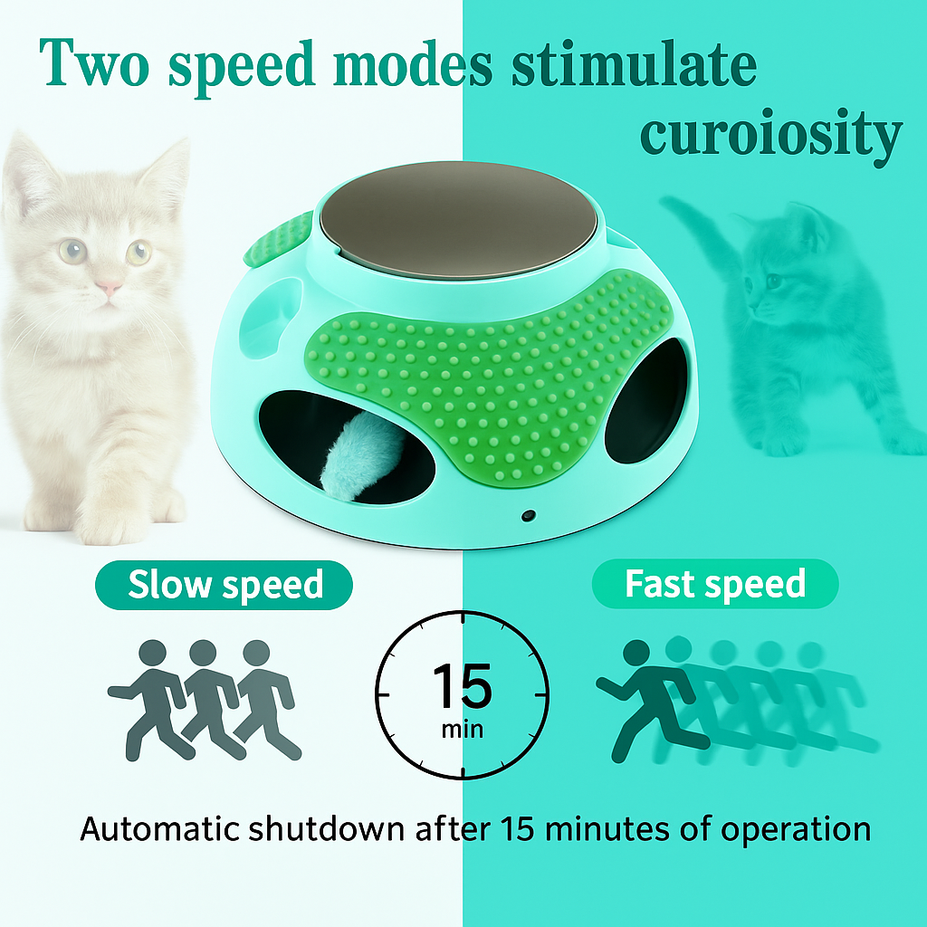 PouncePlay 5-in-1 Cat Adventure Kit – The Ultimate All-in-One Playground for Curious Cats